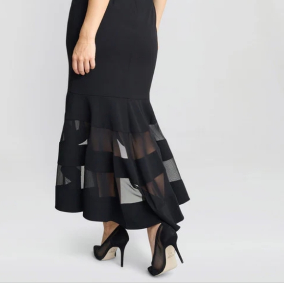 Joseph Ribkoff Sheer Panel Maxi Skirt BRAND NEW CONDITION - Picture 3 of 7